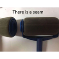 Olive green seamless sponge corner paint brush roller with blue plastic handle for precise corner paint application