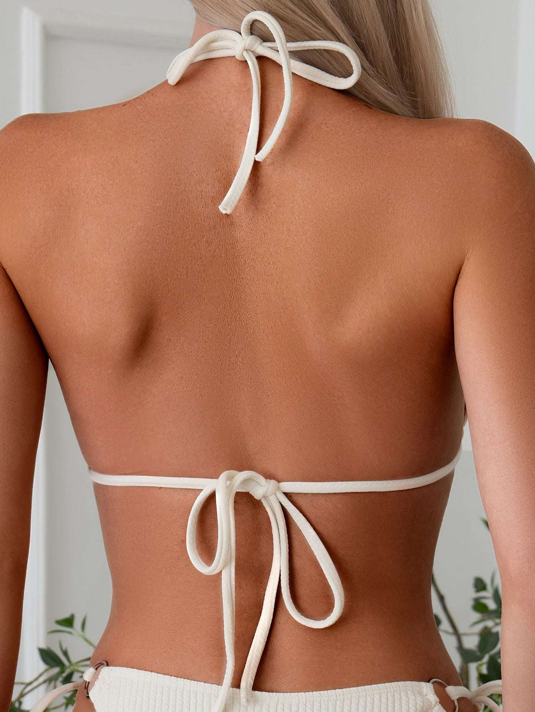 Sexy Bikini Set Summer Side Tie Thong Bandage Style Swimsuit Womens Clothing Button Full Cup Plus Size Bra Without Wi Royalessencelux