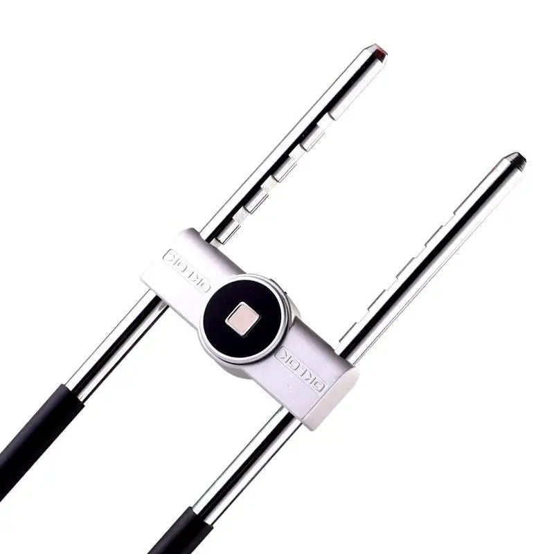 Silver black home smart fingerprint door lock with diolo brand key holder featuring engraved circular logo