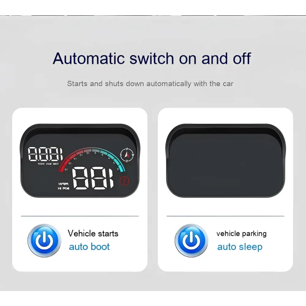 Black digital display car gps with illuminated red and green gauges for silver metallic gps universal speed hd projector