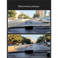 Black rectangular display car gps speed hd projector mounted on dashboard for silver metallic universal use
