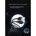 Black usb car charger cable with usb-a and micro-usb-b connectors for silver metallic display car gps speed hd projector