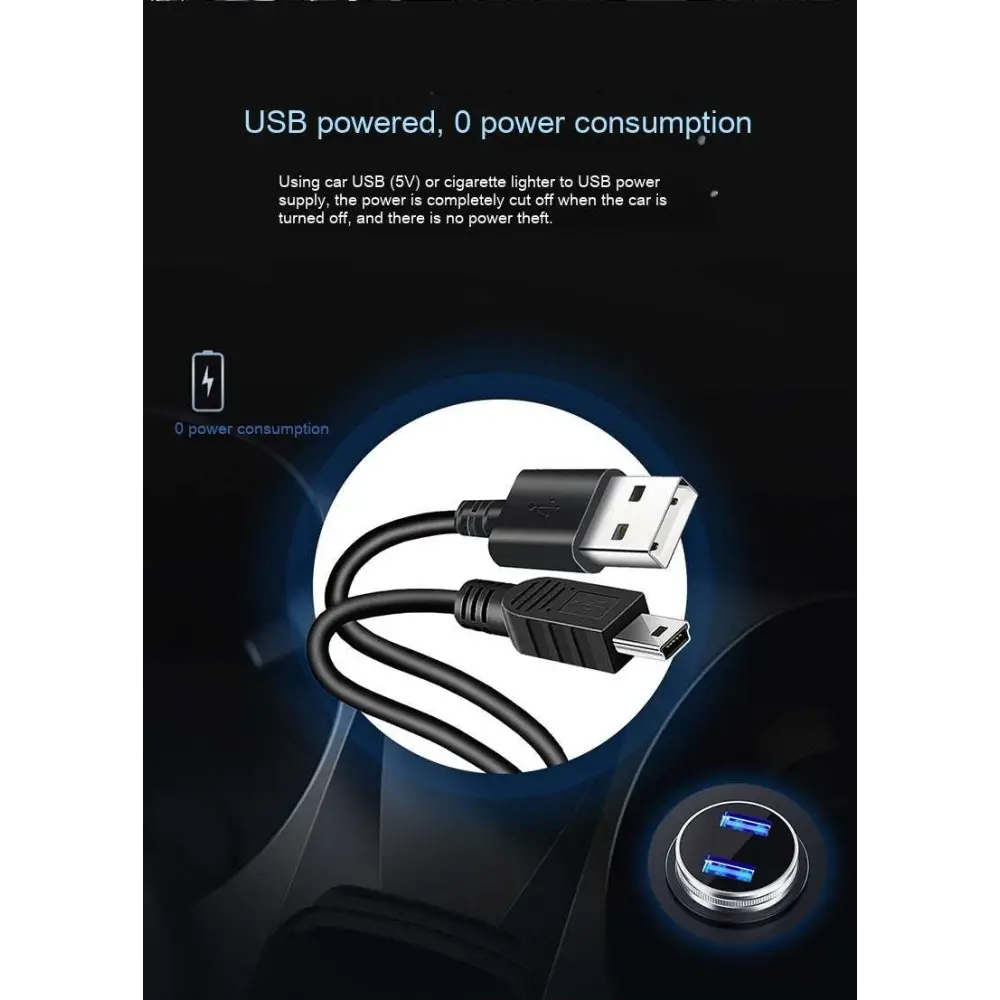 Black usb car charger cable with usb-a and micro-usb-b connectors for silver metallic display car gps speed hd projector