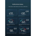 Silver metallic display car gps with multifunctional digital dashboard showing speed hd projector and universal gps data