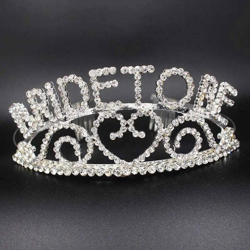 Silver queen rhinestone bridal headband with sparkling silver scrollwork and clear rhinestones for luxury women’s fashion