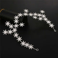 Silver star rhinestone starry hair band featuring a sparkling silver star-shaped accessory with clear crystals for elegant hair