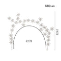 Silver star rhinestone starry hair band featuring an elegant sparkling headpiece with star patterns arching across the head