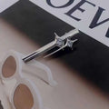 Silver star y2g hairpin with clear crystal accents for a stylish hot girl y2g look accessory