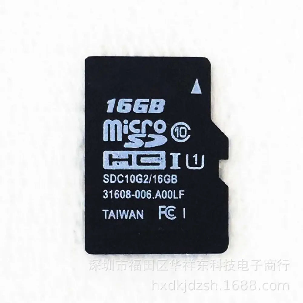 Black 16gb microsdhc memory card with white specifications and triangular notch for silver video doorbell smart wireless wifi security use