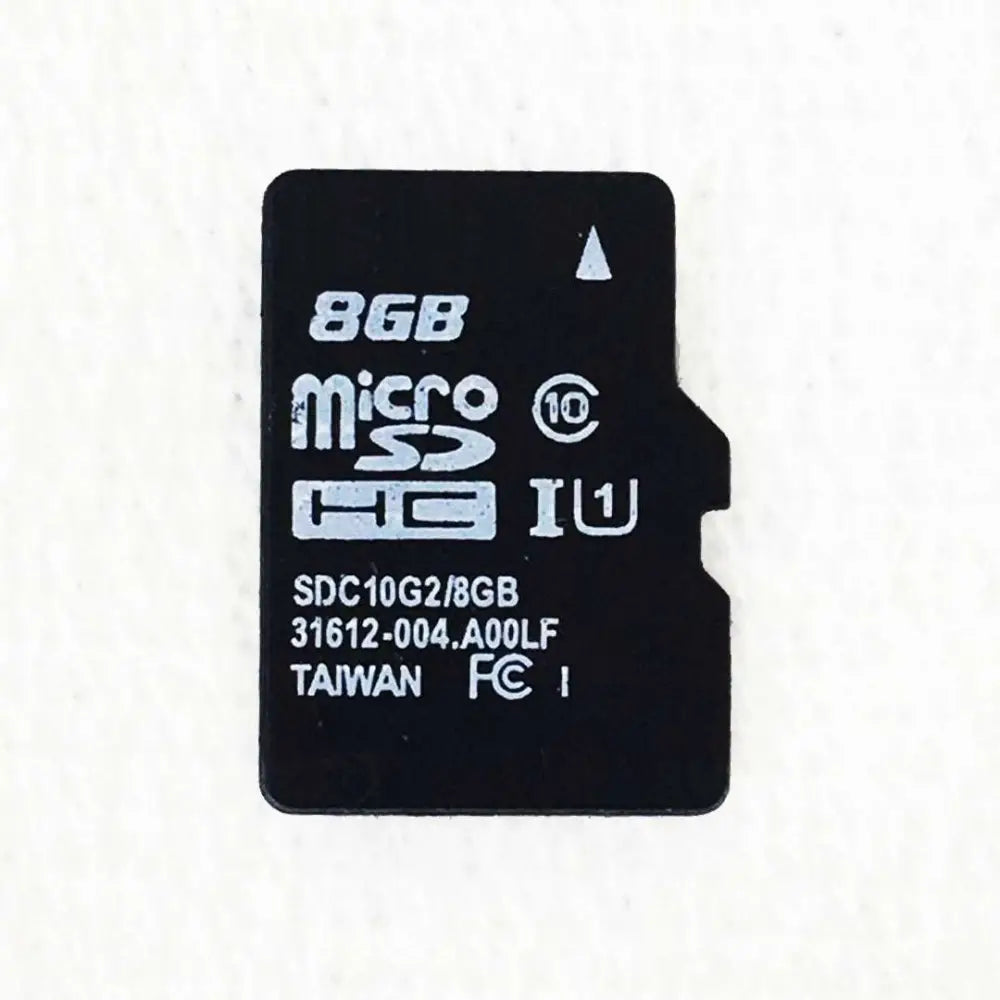 Black 8gb microsdhc memory card with class 10 speed rating for silver video doorbell smart wireless wifi security camera