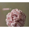 Simple graceful barrettes featuring a delicate light pink fabric rose with layered ruffled petals for fabric rose hair styles