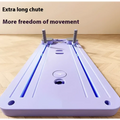 Sky gray multifunctional household abdominal wheel with purple plastic mat blue led lighting and gray adjustable resistance bands