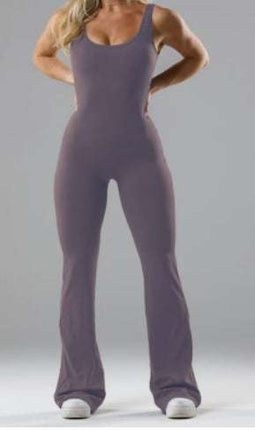 Slim Fit Hip Raise Jumpsuit Sexy Backless Exercise Yoga Clothes - Royalessencelux