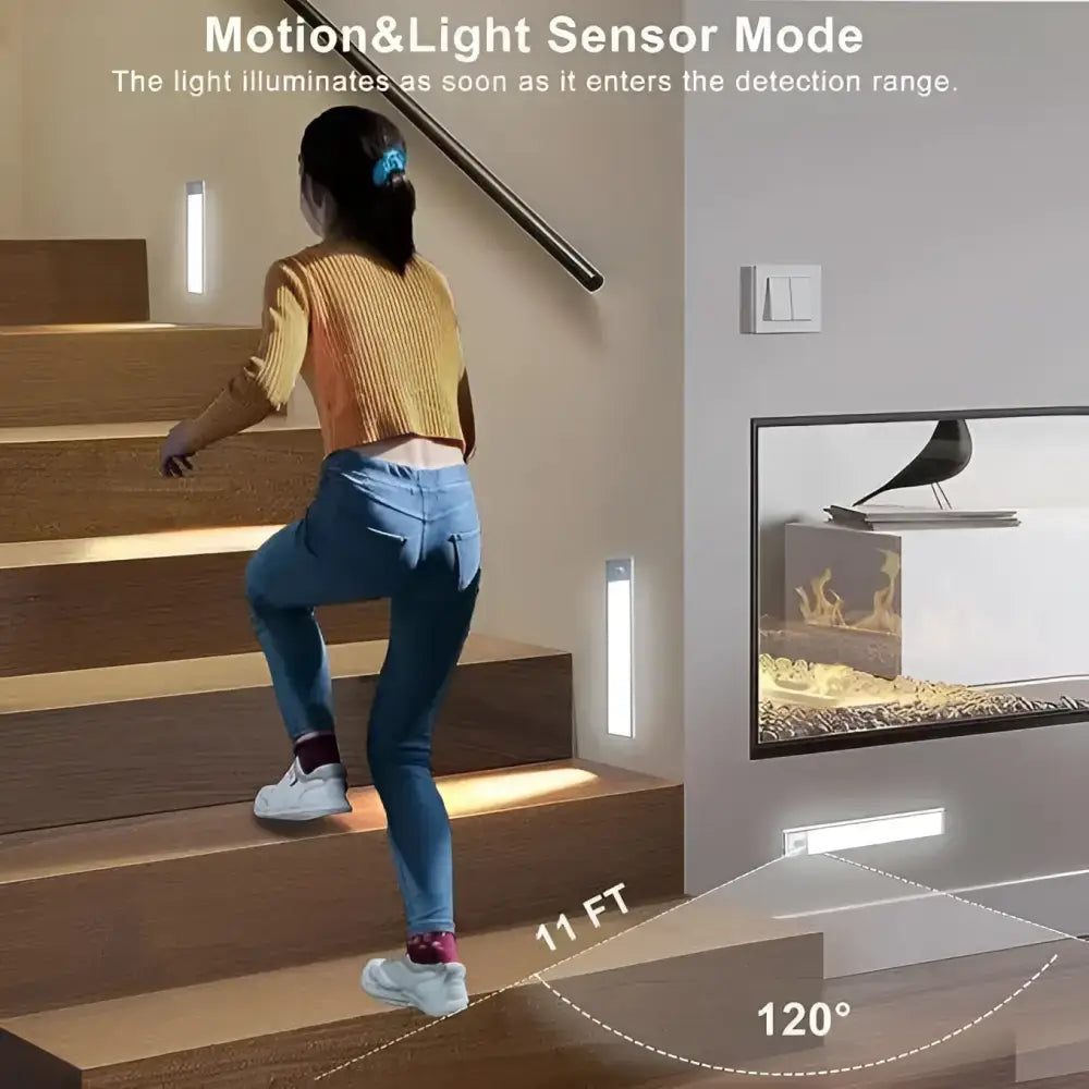 white rectangular motion and light sensor wall sconce with sleek modern design crafted from titanium steel featured in royalessencelux titanium steel jewelry and collection highlights page