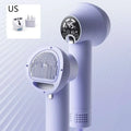 A sleek lavender smart 2-in-1 pet hair dryer with a digital display showing 45°c and multiple control buttons