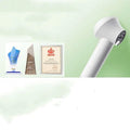 White smart 2-in-1 pet hair dryer with a circular digital display on its head for efficient grooming