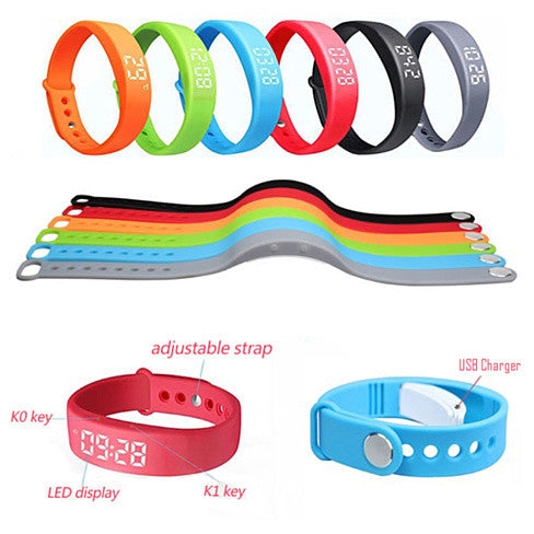 Smart-A-Rolla Simple Fitness Tracker Bracelet Style Watch And Pedometer Works w/o Smartphone
