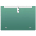 Teal-colored smart android entertainment 3G calling tablet pc with sleek glossy finish and vertical camera module on back