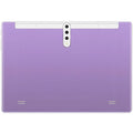 Smart android entertainment 3g calling tablet pc back side showing purple tablet with vertical camera module and white accents