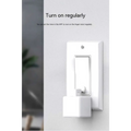 White rectangular smart bluetooth finger robot light switch with voice control and programmable sensor for applications
