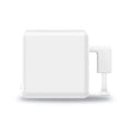 White rectangular apple 20w usb-c power adapter with sleek minimalist design for bluetooth finger robot voice control applications