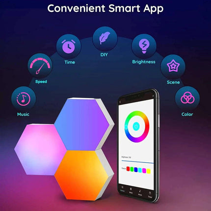 Smart Hexagon Lights - Royalessencelux