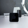 Black rectangular smart intercom network camera with glossy finish and central lens for security monitoring