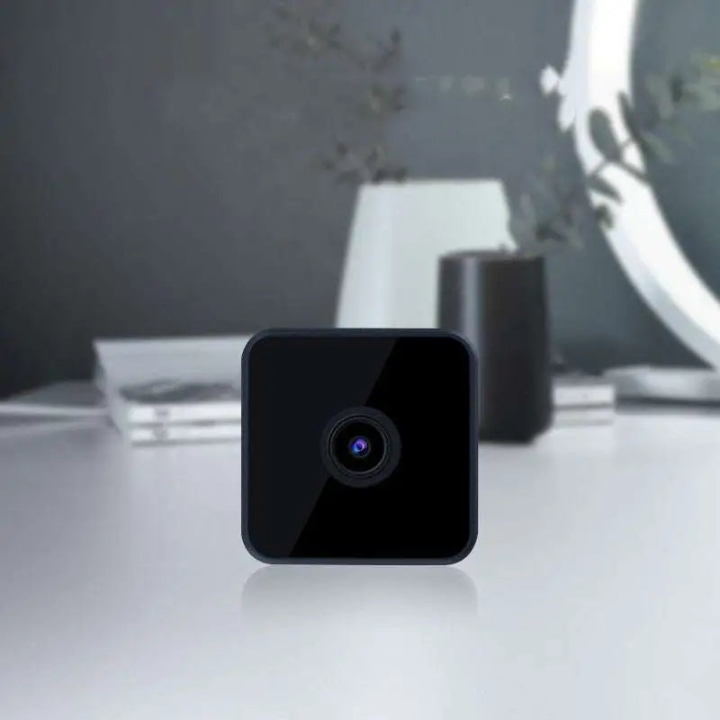 Black rectangular smart intercom network camera with glossy finish and central lens for security monitoring