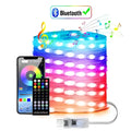 Smart led string flexible rgb music sync christmas decoration lights with bluetooth and remote control