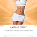 White athletic crop top with strapless design and seamless fabric for moon herbal beauty shaping body patch use