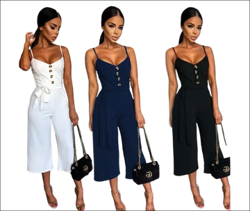 Black quilted chain-strap handbag with gold-tone logo hardware for luxury women’s fashion and strap jumpsuit looks