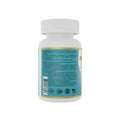 White plastic super colon cleanse bottle with light blue and gold label showing text logos and barcode for digestive health