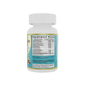 White plastic super colon cleanse capsule bottle with light blue and gold label detailing digestive health ingredients