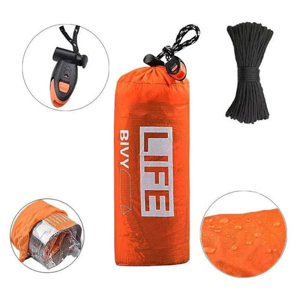 Survival Tube Emergency Tent With Whistle - Royalessencelux