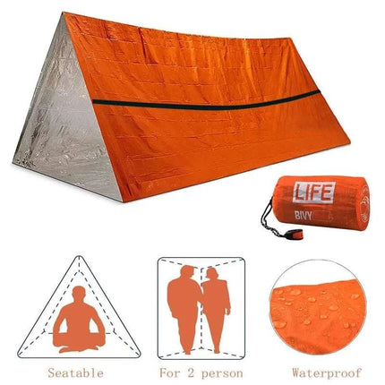 Survival Tube Emergency Tent With Whistle - Royalessencelux