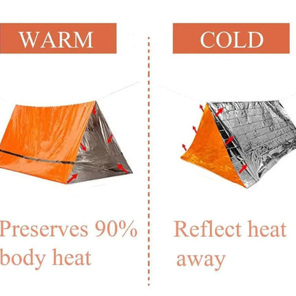 Survival Tube Emergency Tent With Whistle - Royalessencelux