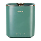 Teal mini portable washing machine with rose gold accents and sleek modern design for efficient mini portable use