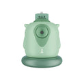 Teal owl-shaped camera with matte finish and subtle logo featuring gimbal ai face recognition and intelligent follow-up tracking