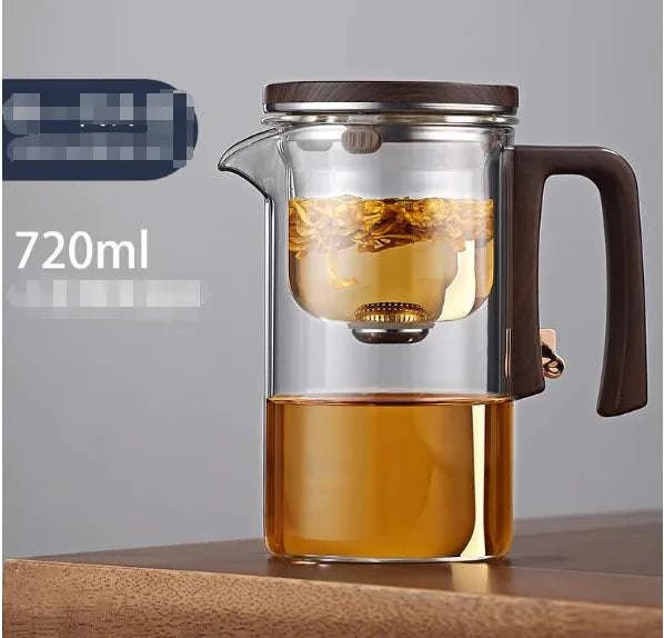 Teapot All - glass Heat - resistant Filter - Royalessencelux