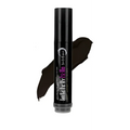 Black cylindrical color dye stick for temporary brown hair with korean text and dark brown swatch beside it