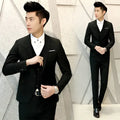 Black men’s suit three-piece with tailored fit and subtle texture for a refined formal appearance