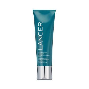 Teal lancer method cleanse face cleanser tube with silver cap for normal-combination skin facial cleanser