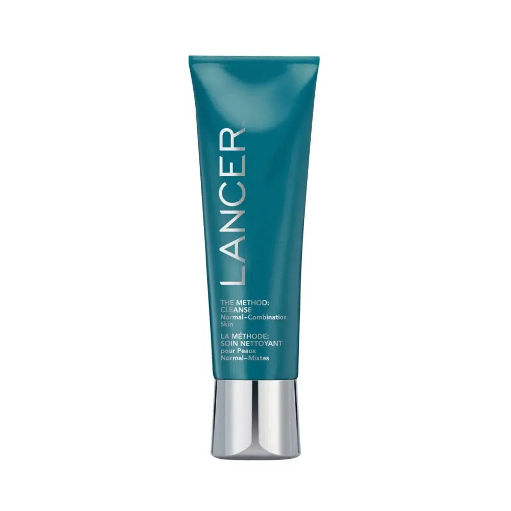Teal method cleanse face wash tube with silver cap for normal skin type facial cleanser use
