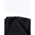 Black cotton tokyo speed drifting letter graphic t-shirt with simple round neckline for casual wear