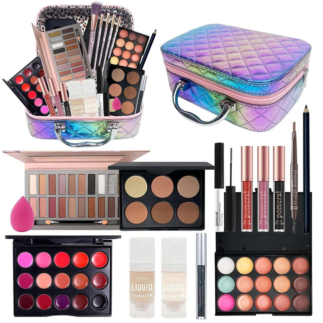 Travel Makeup Kit Makeup Sets For Women Makeup Kit For Girls 10 - 12 Kids Makeup Sets For Girls 5 - 8Makeup Gifts For Girls BeginnersTeens - Royalessencelux