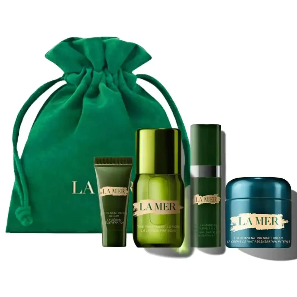 L.a. travel size gift set moisturizing night cream in a compact jar for easy nighttime skincare use