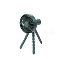 Dark green tripod small fan with flexible tripod legs multifunctional small fan for desktop multifunctional adjustable use