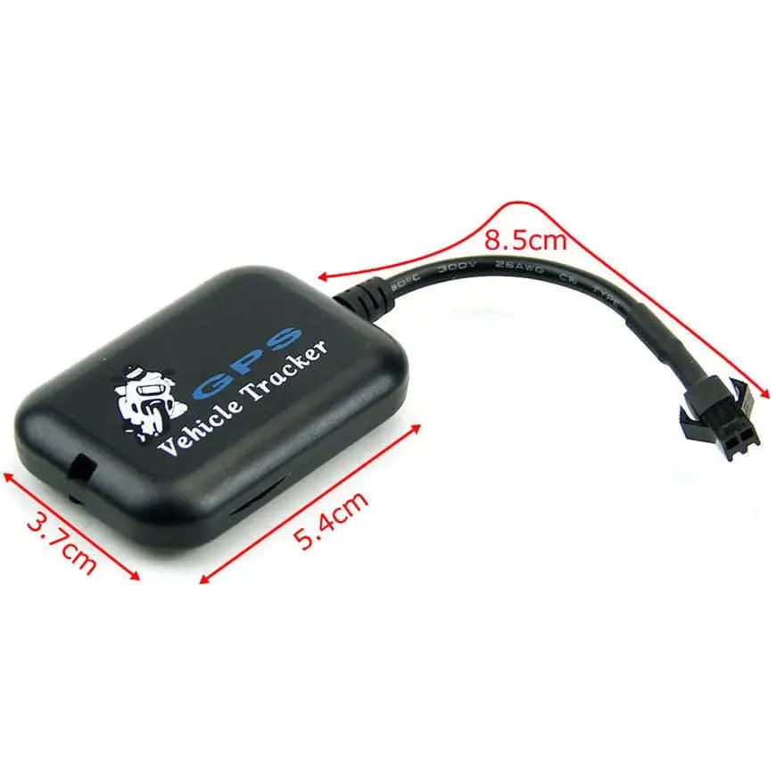 Black plastic tx-5 car motor vehicle gps locator tracker with short black cable for motor vehicle tracking use