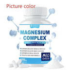 White plastic bottle of dunwegu ultimate magnesium supplement complex capsules with blue label and white cap