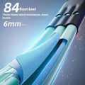 Ultra thin 84 bone ring buckle umbrella in black with blue and black 6mm root keel and honeycomb mesh for wind resistance
